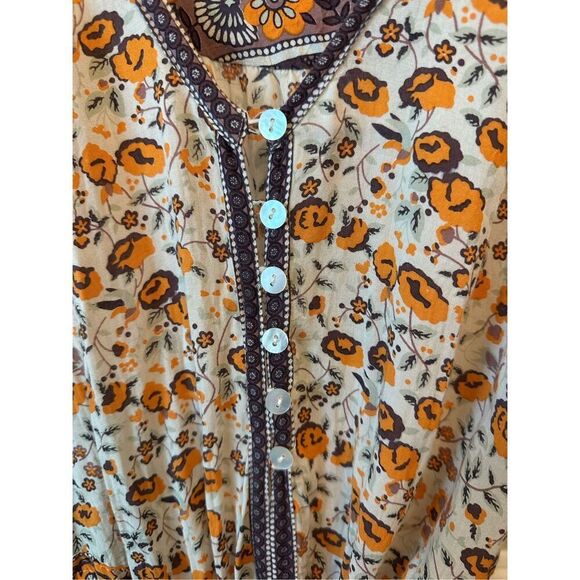 Spell and The Gypsy Collective Love Romper In Orange Blossom Size Small / 6 - Picture 3 of 10